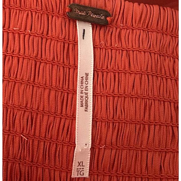 Free People Orange Strapless Jumpsuit - Picture 6 of 6